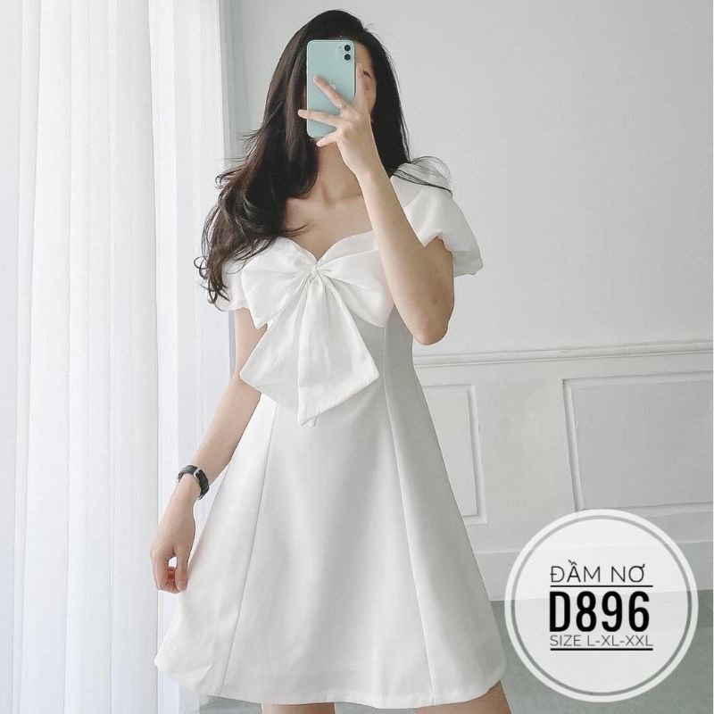 Đầm big size nơ từ 60kg-90kg