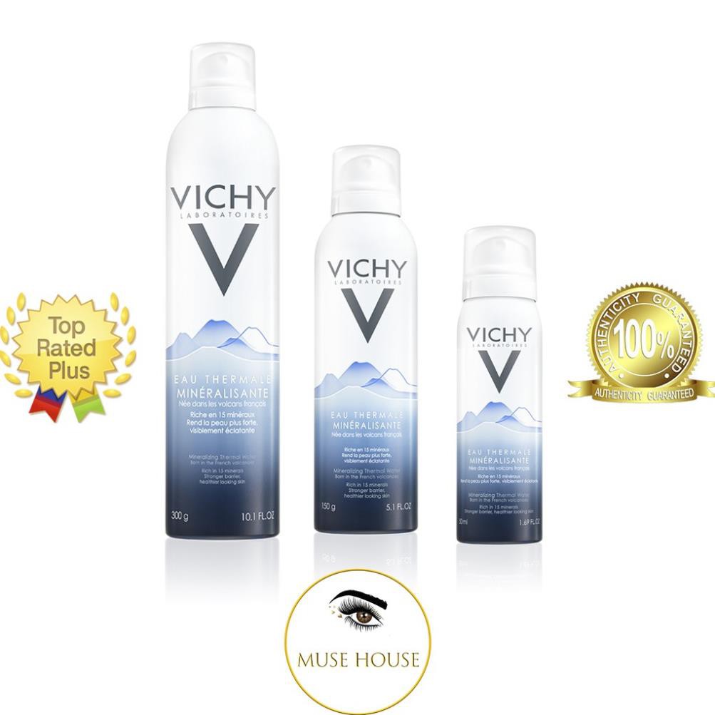 Hàng Pháp- Xịt khoáng dưỡng da Vichy Mineralizing Thermal Water 50-150-300ml