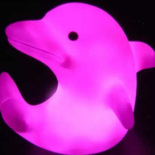 Đèn ngủ led 7 màu hình cá heo dễ thương trang trí phòng ngủ cho bé