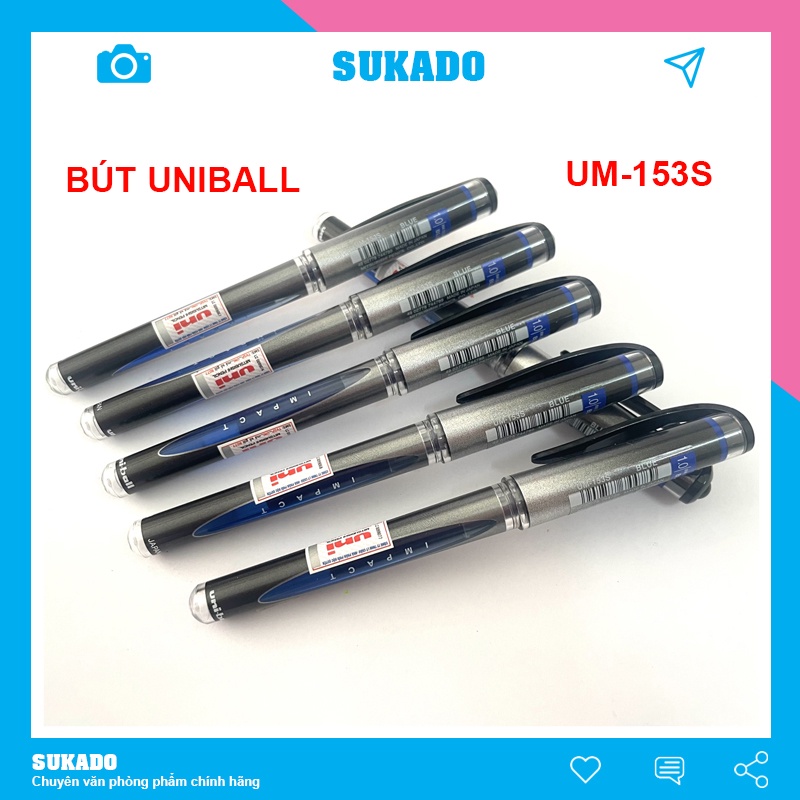 Bút gel Uniball Impact UM-153S chính hãng SUKADO