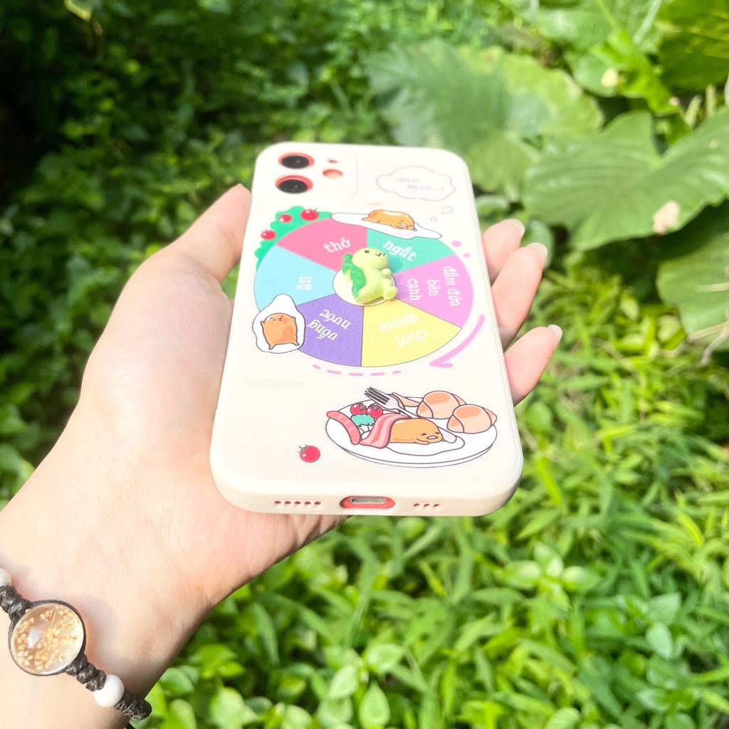 Ốp lưng iphone cạnh vuông bảo vệ camera gắn khủng long nổi xoay ốp iphone 5/5s/6/6plus/7plus/x/xs/promax/12promax bi352