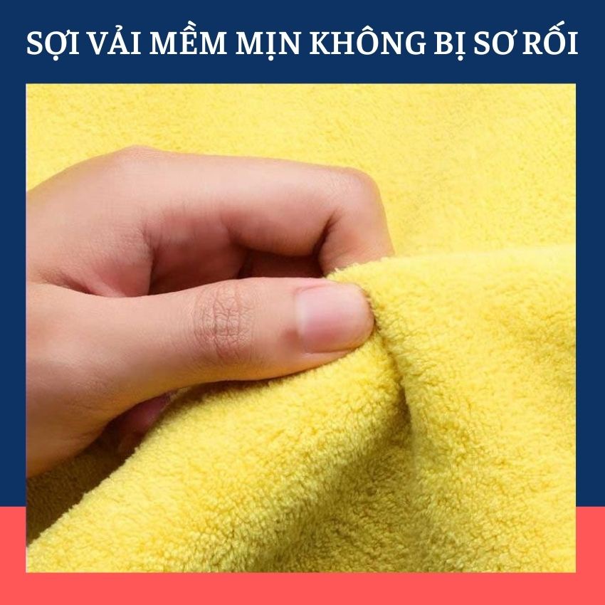 Khăn Lau Xe Ô Tô Chuyên Dụng Siêu Thấm Sợi Mịn Không Bị Sơ Rối Sử Dụng Đa Năng Vệ Sinh Ô Tô Nội Thất Trong Nhà