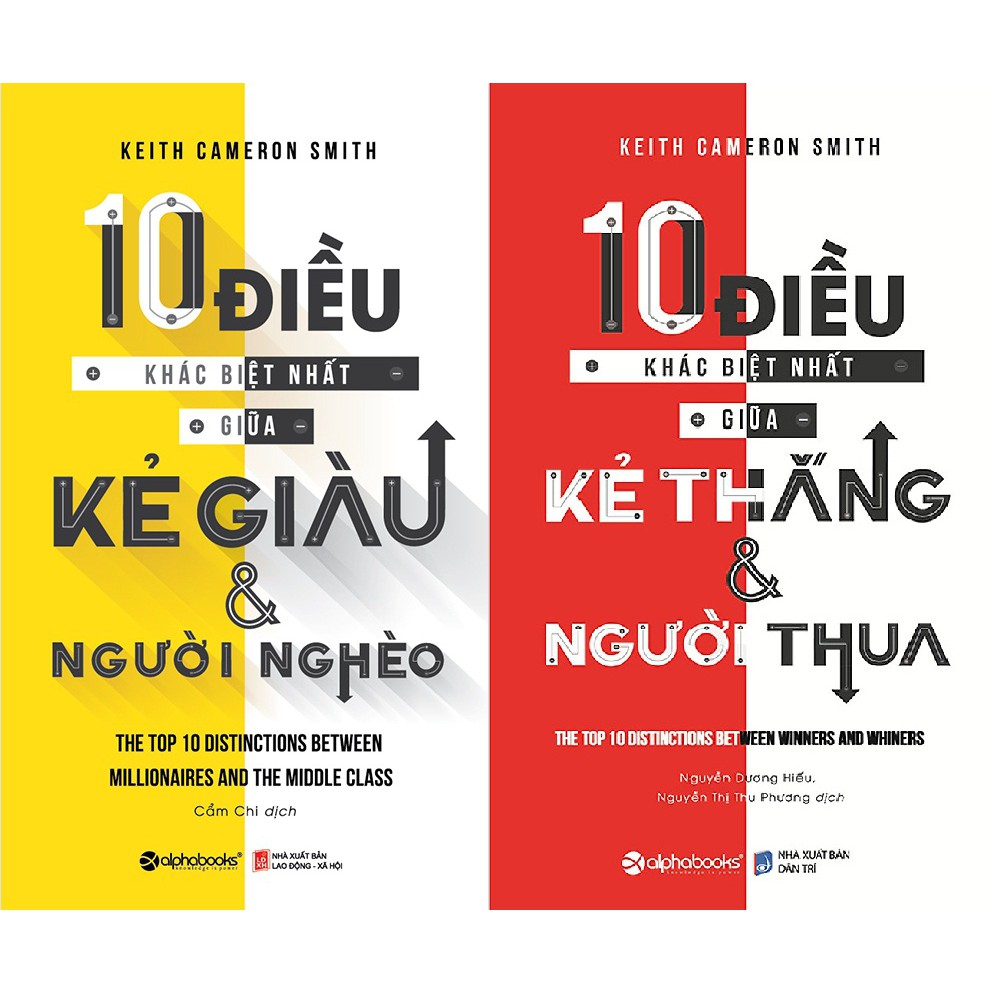 Combo Sách - 10 điều khác biệt nhất giữa kẻ thắng & kẻ thua + 10 điều khác biệt nhất giữa kẻ giàu & người nghèo | BigBuy360 - bigbuy360.vn