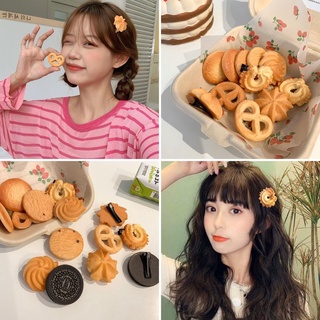 Kẹp tóc hình bánh quy dễ thương vui nhộn không làm đau tóc cho bé gái