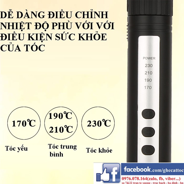 MÁY UỐN XOĂN GIẢ SIZE BÉ 9MM UỐN TÓC NAM XOĂN XÙ MÌ TÔM