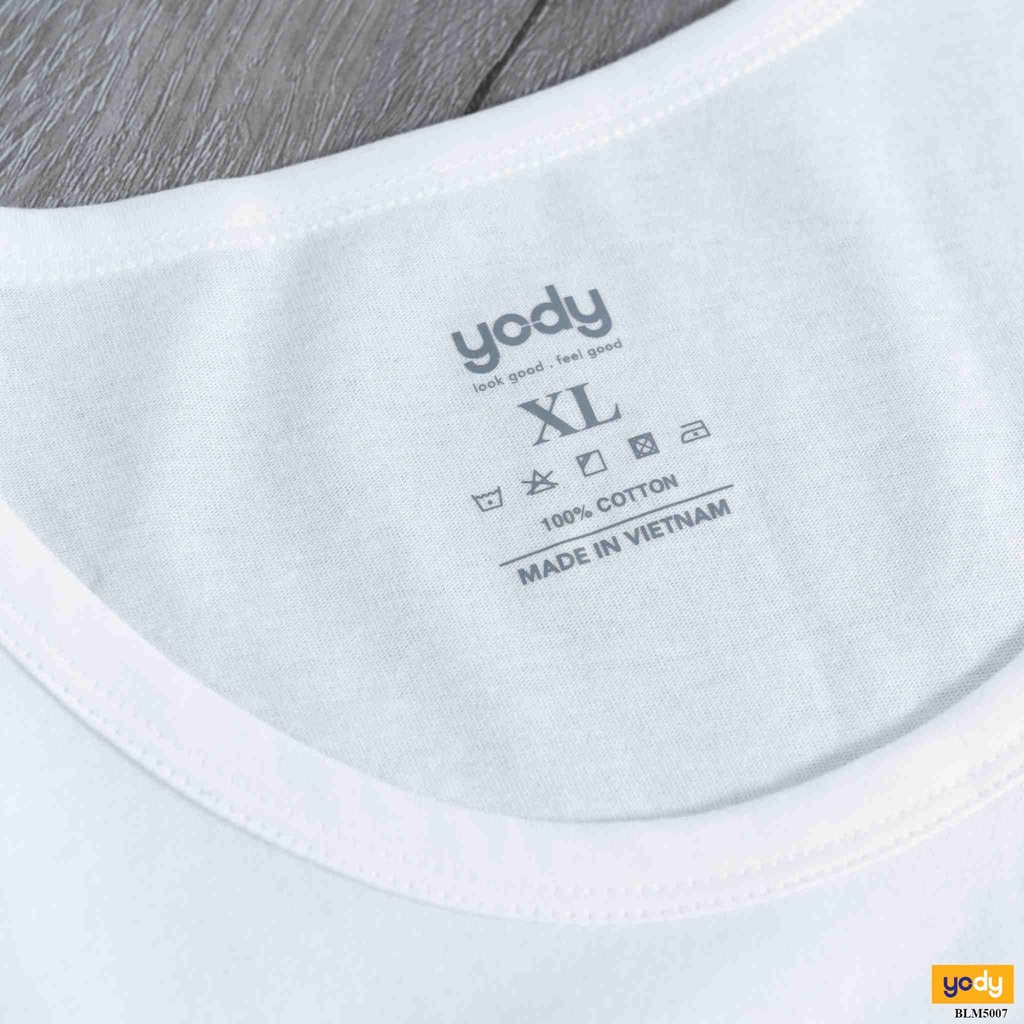 Áo ba lỗ nam Yody chất liệu cotton thoáng mát thấm hút mồ hôi BLM5007