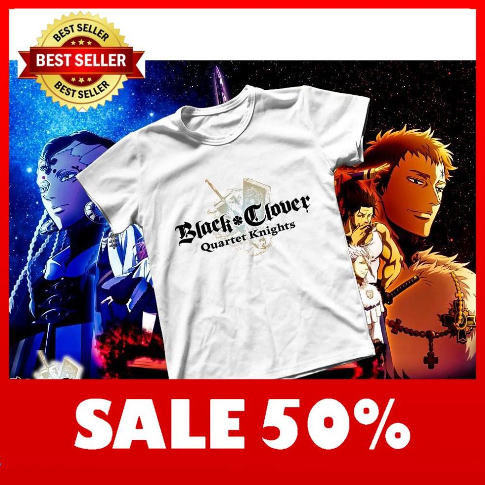 Áo thun Cotton Unisex - Anime - Black Clover - Logo black clover