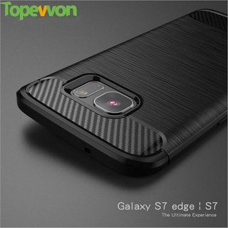 Vỏ Topewon Cho Samsung Galaxy S25 S24 S23 S22 S21 S7 Edge S8 S9 S10 S20 Plus Note 20 Ultra Note 10 J7 Prime Ốp Lưng Silicon Mềm Vỏ Sợi Carbon