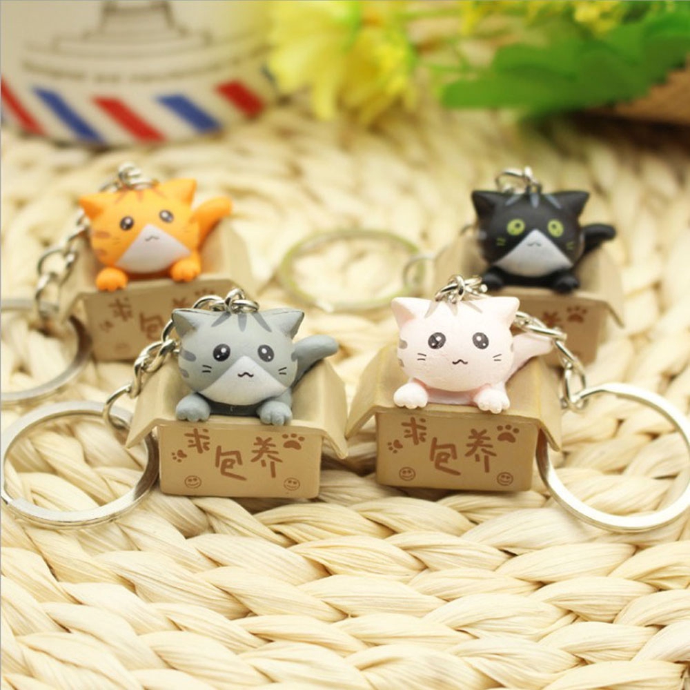 Móc Khóa Hình Chú Mèo Dễ Thương Đáng Yêu