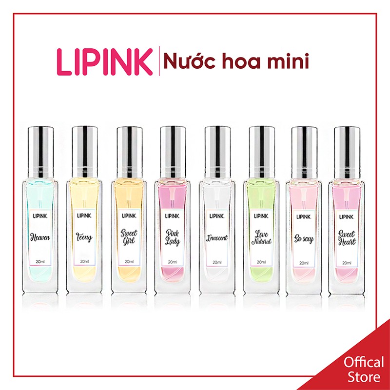 Nước hoa LIPINK - Nước hoa nữ mini thơm theo tính cách nàng