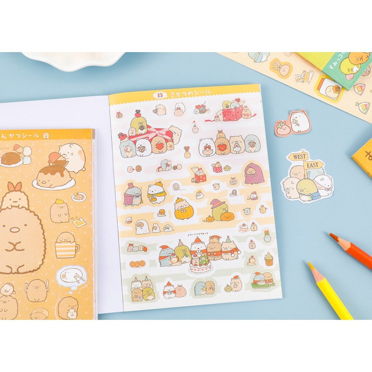Cuốn 335 miếng sticker mẫu gia đình sumikko