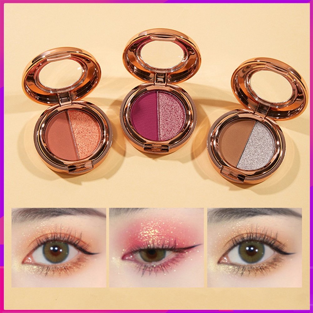 Bảng Phấn Mắt 2 nhung Màu Lì lấp lánh thời trang cho sinh viên