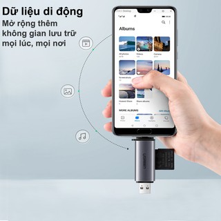 Đầu Đọc Thẻ Nhớ Type-C + USB 3.0 UGREEN 50706 - Đọc Thẻ TF,CF