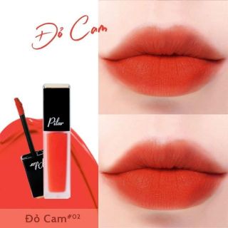 Son kem lì không chì pilar màu đỏ cam 02
