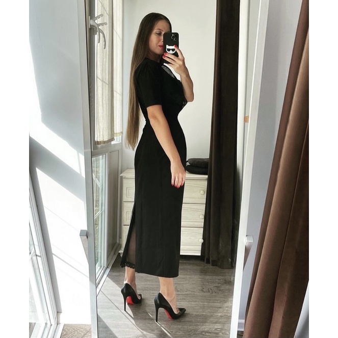 Giày cao gót 10f trơn bóng LBT