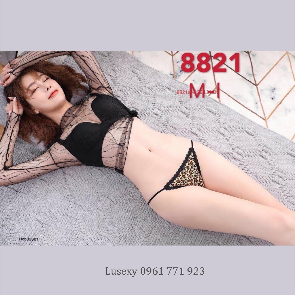 Quần lót dây sườn - Quần lót nữ dễ thương da báo sexy gợi cảm