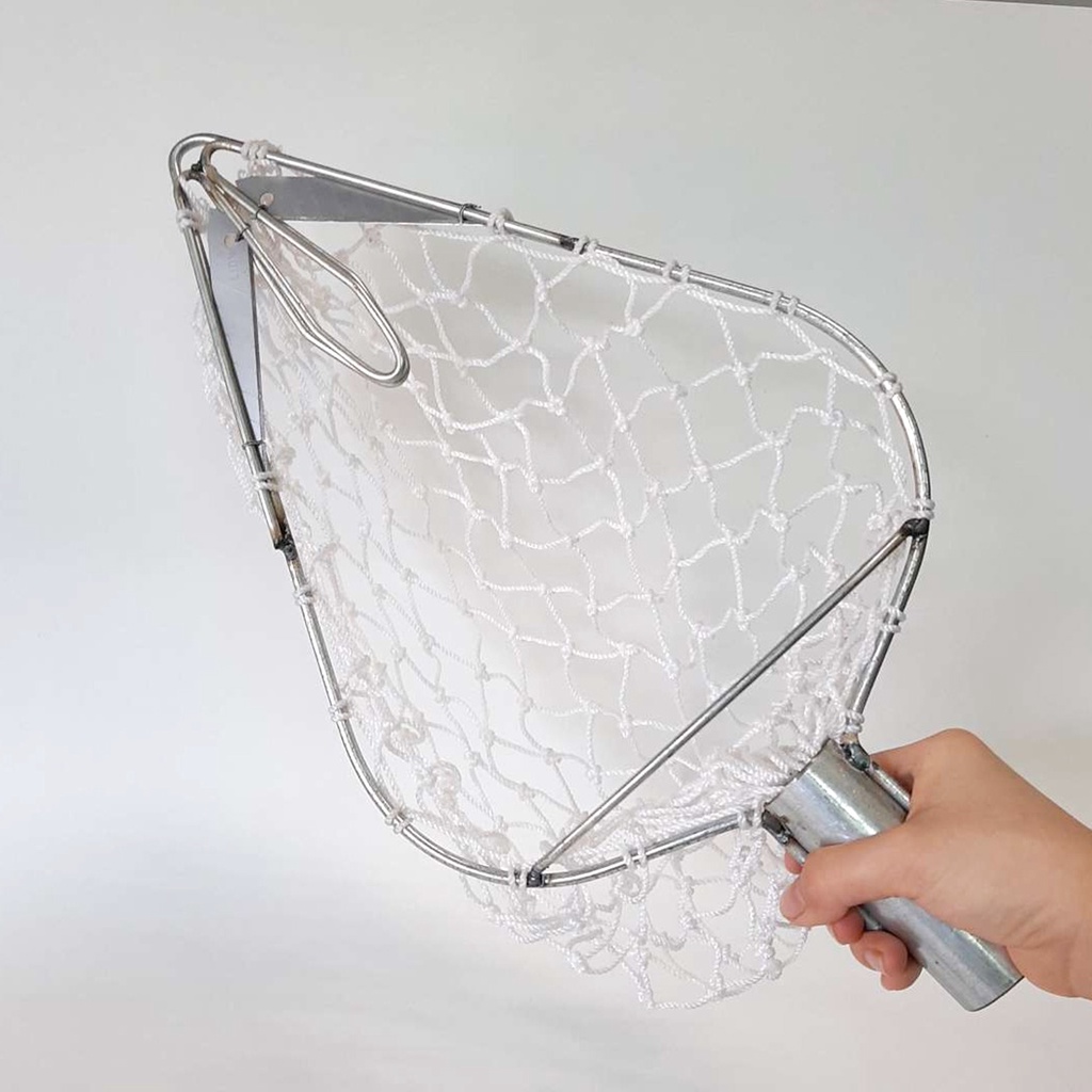 Vợt hái trái cây có lưới đỡ trái, lồng hái trái cây 24cm hai lưỡi dao sắc bén