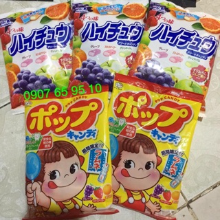 Kẹo mềm trái cây và kẹo mút Nhật
