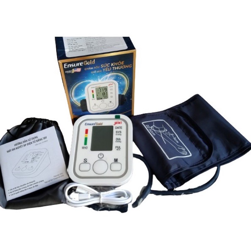 Máy đo huyết áp JziKi ( quà tặng của sữa Ensure ) máy sịn giá quà tặng