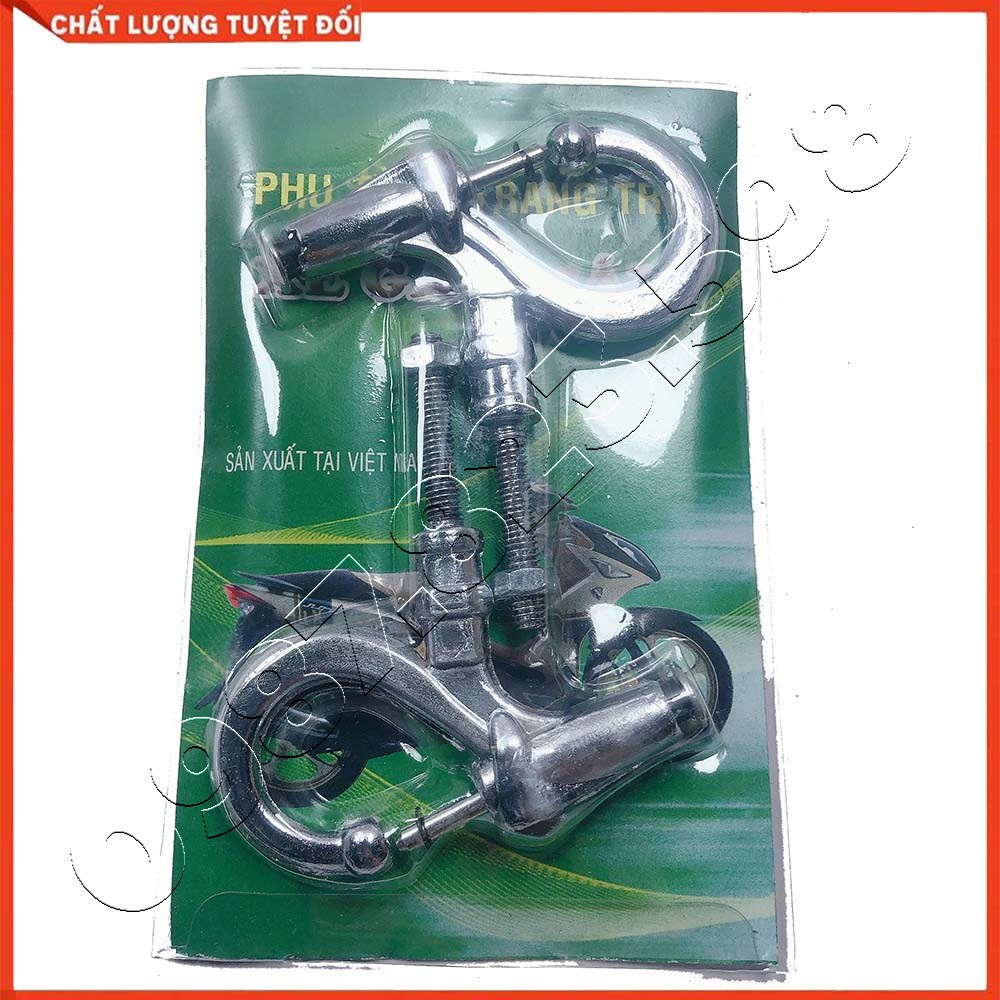 Bộ 2 Móc Treo Đồ Inox Gắn 2 Bên Xe Máy