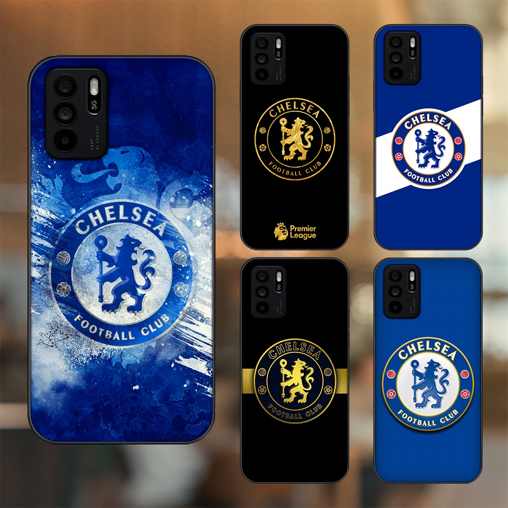 Ốp lưng Oppo Reno 6Z 5G viền đen in hình Chelsea FC