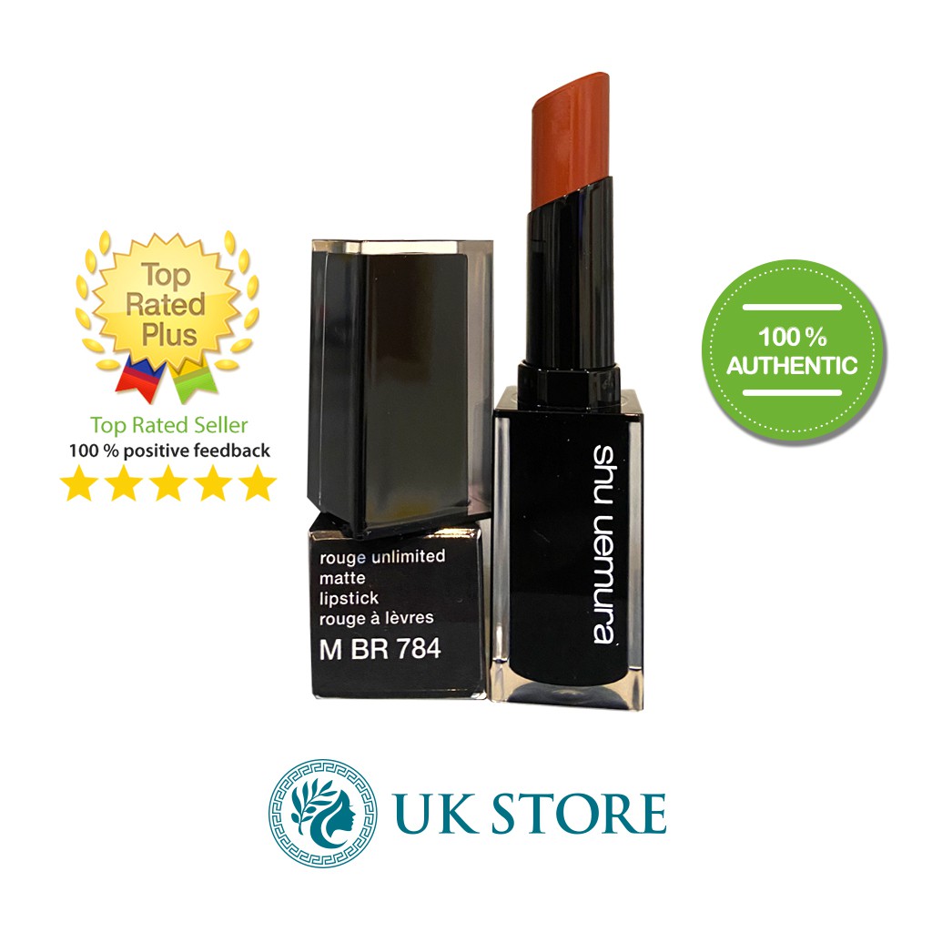 Shu Uemura- Son Rouge unlimited Matte Lipstick M BR 784 3 g