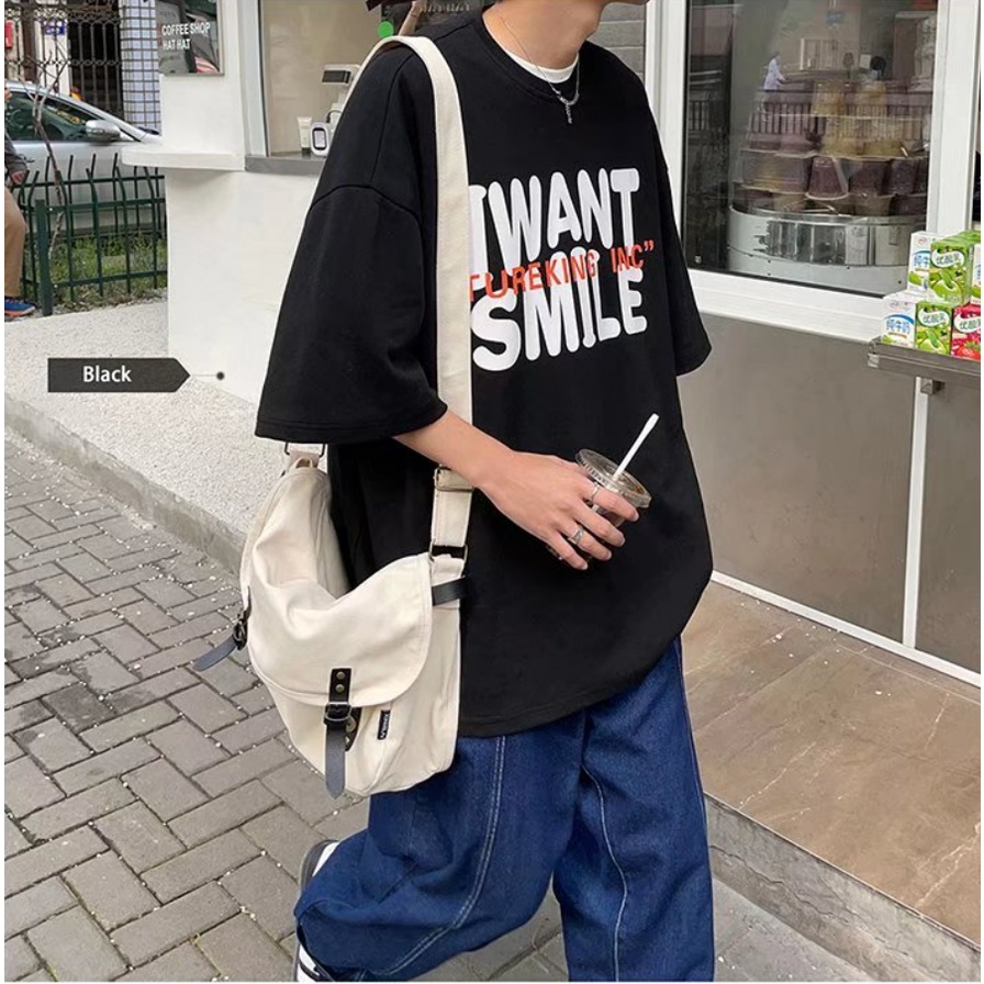 Áo Thun Nam Tay Ngắn In Chữ Thời Trang Hàn Quốc