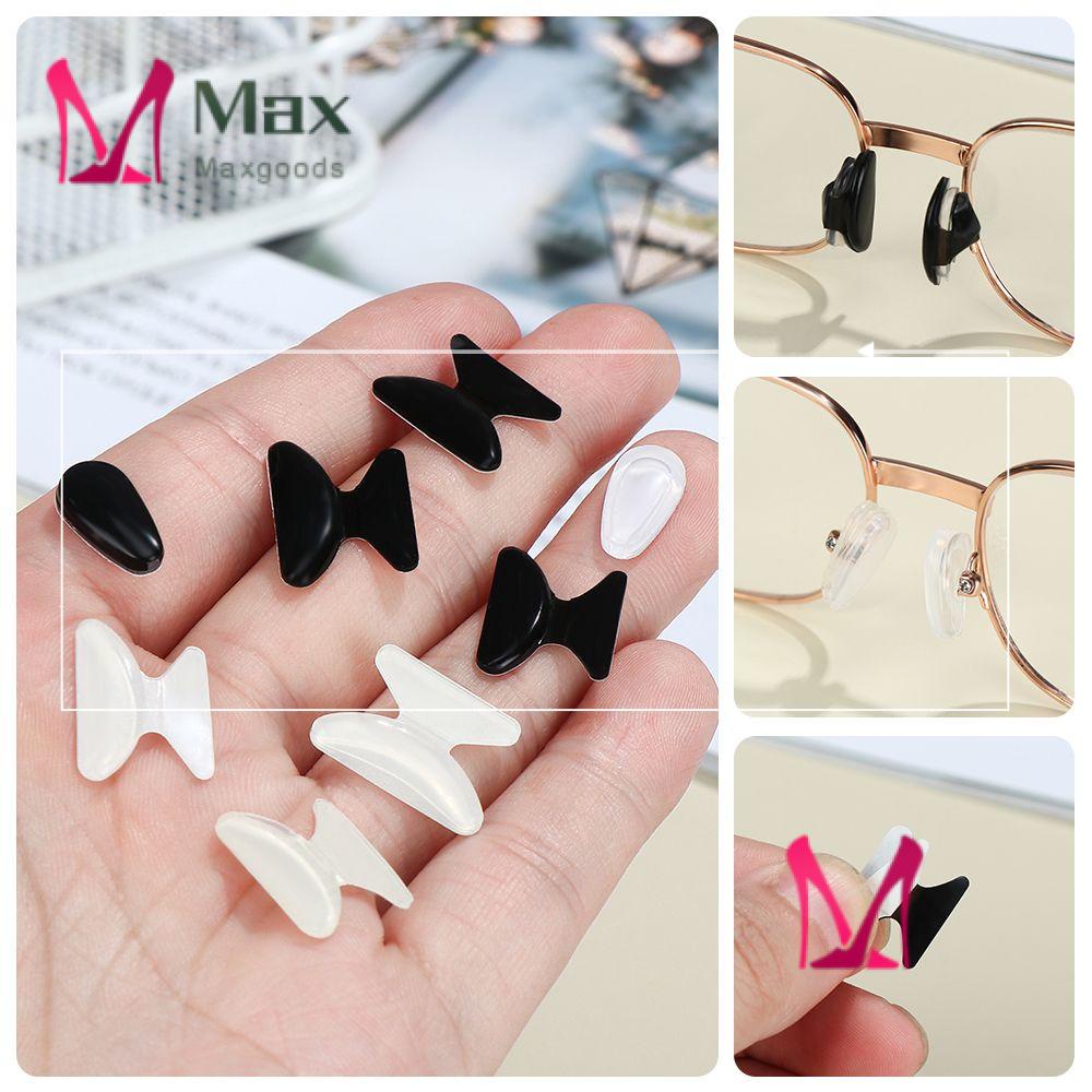 1 Cặp Đệm Mũi Dán Mắt Kính Bằng Silicon Mềm Chống Trượt Nhiều Màu Sắc