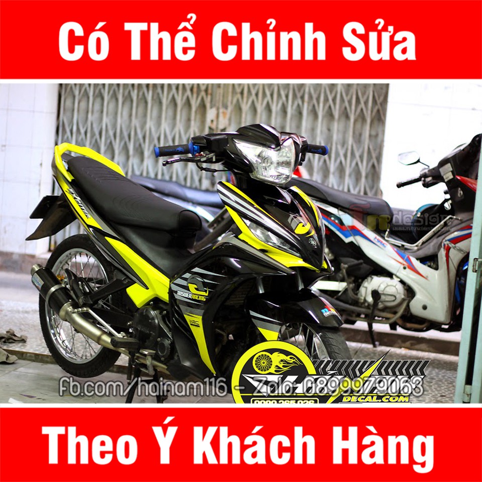 Tem Trùm Exciter 135 Đen Xanh