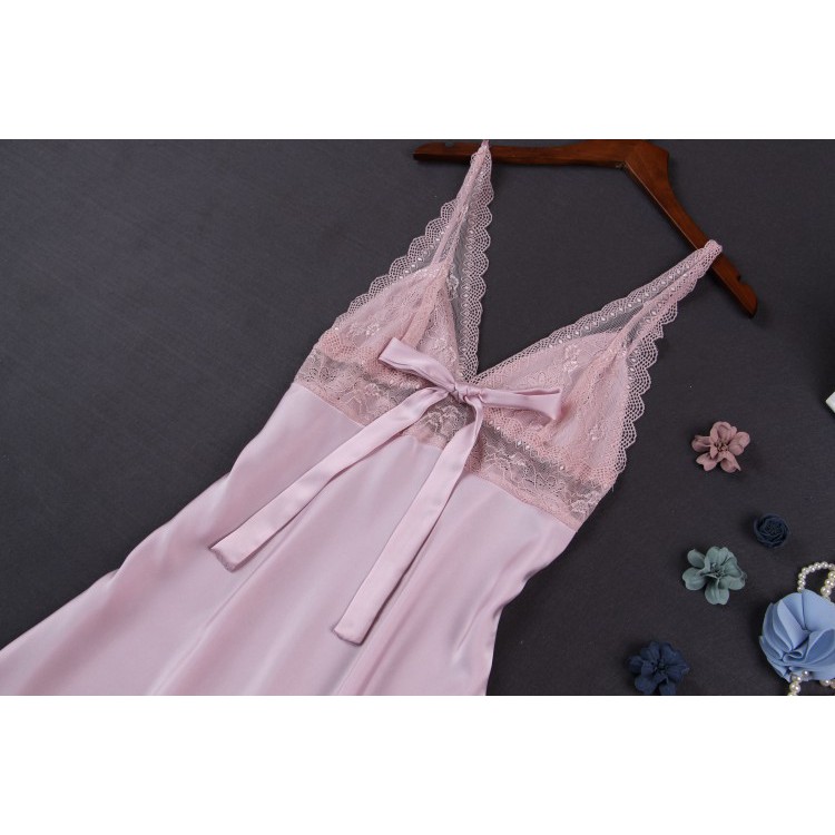 Váy ngủ Lụa hai dây big size tới 65kg sexy phối ren ngực cao cấp 🔥FREESHIP 50k🔥đồ ngủ lụa đẹp giá rẻ | BigBuy360 - bigbuy360.vn