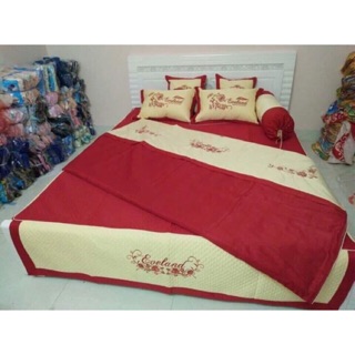 Bộ chăn ga gối satin cưới cao cấp