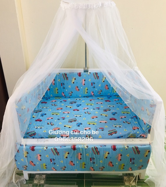 Bộ màn và cọc màn chống muỗi cho nôi cũi