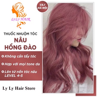 Thuốc nhuộm tóc Nâu hồng đào không tẩy
