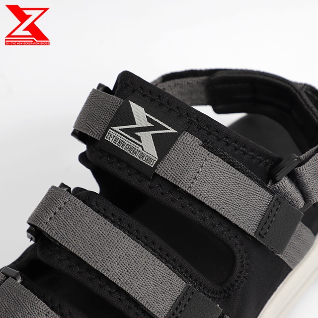 Sandal ZX Việt Nam 3121 Dark Grey  xăng đan 3 quai, tháo rời quai hậu, cho nam nữ