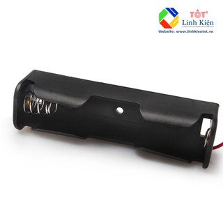 Bộ 2 chiếc - Hộp 1 cell 18650 - Đế 1 pin 18650 3.7V đã hàn dây