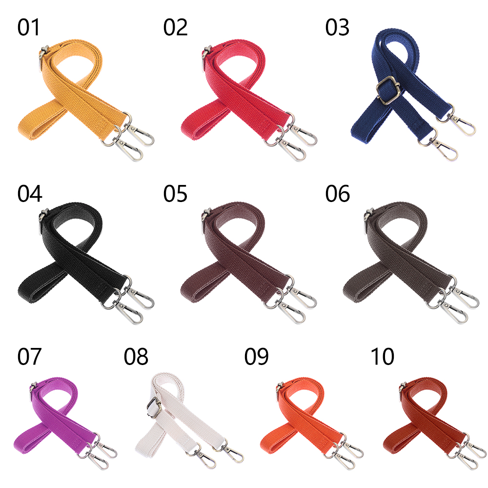 Dây Đeo Túi Xách Thời Trang Bằng Vải Canvas Bền Màu 130cm