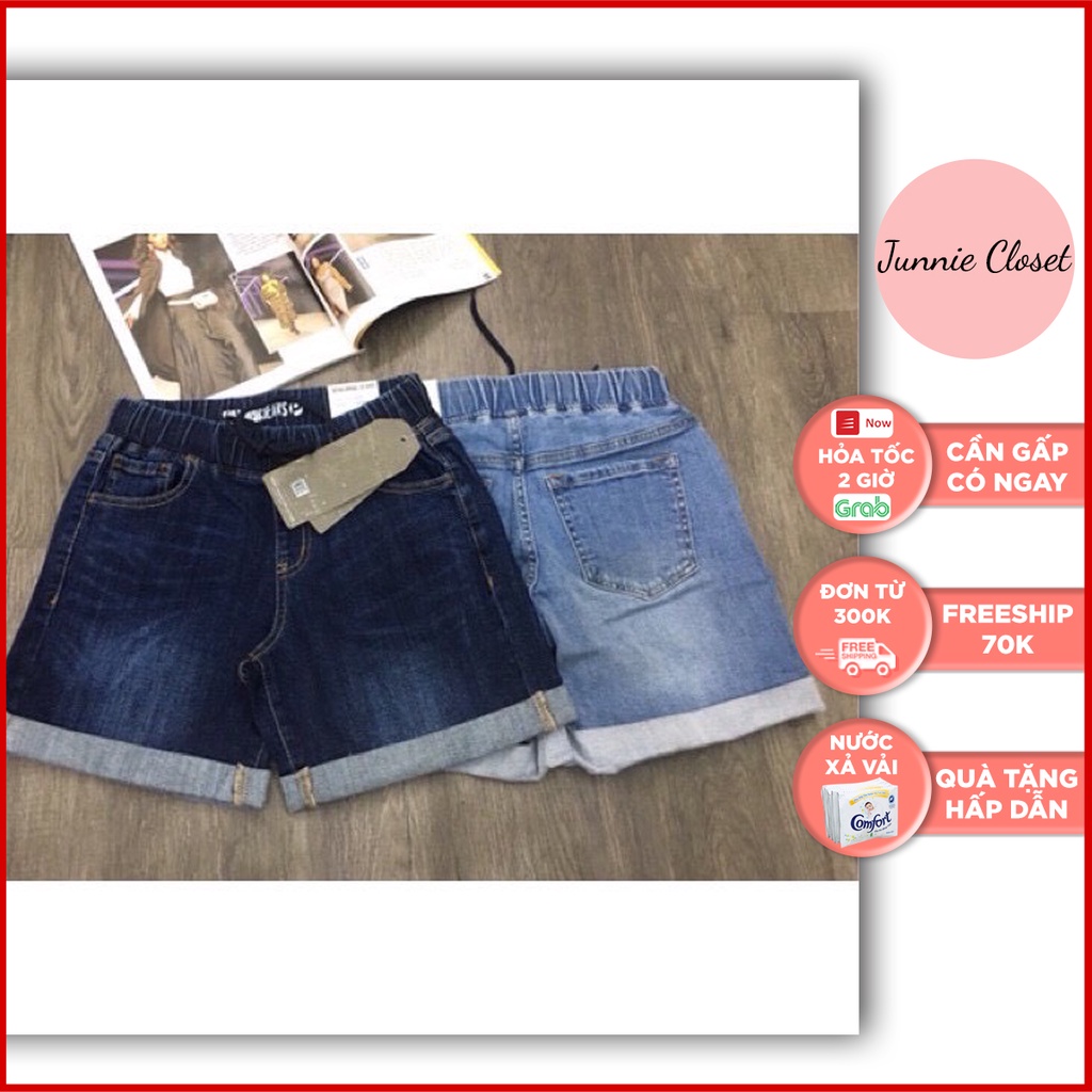 Quần short jean cạp chun Junnie Closet