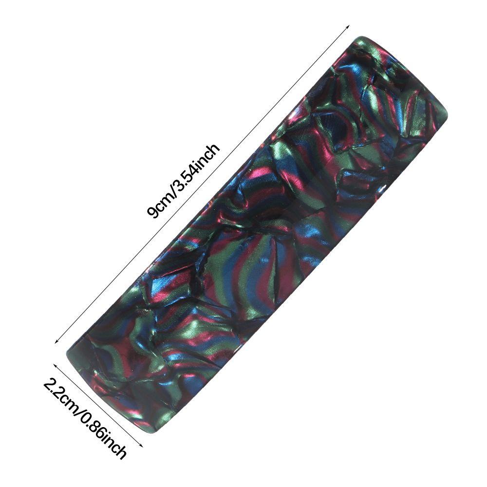 Set 6 Kẹp Tóc Hình Chữ Nhật Cỡ Lớn Phong Cách Pháp Cho Nữ