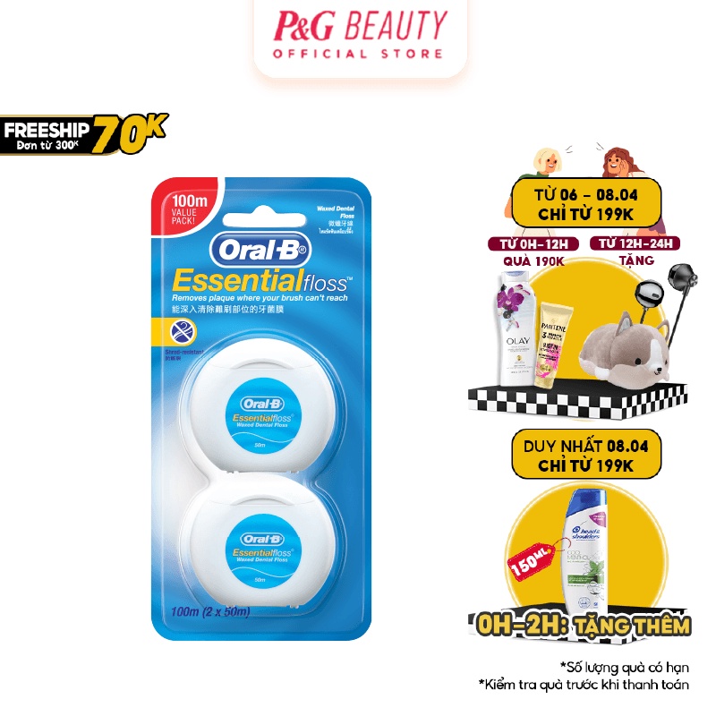 Chỉ Nha Khoa OralB Essential Floss 50m