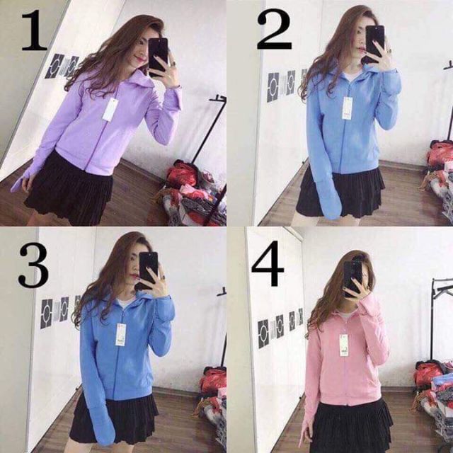 Áo chống nắng thêu cotton
