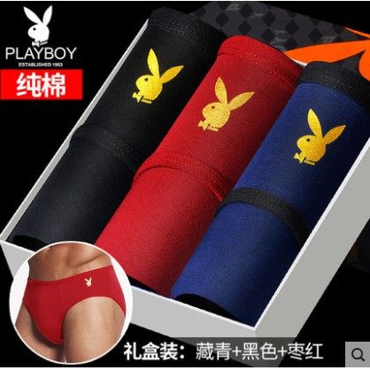 Combo 3 Quần Lót Nam Tam Giác mã QL29118-2 Chính Hãng Playboy/ Quần Lót Nam Sexy/ Quần lót Nam Cao Cấp
