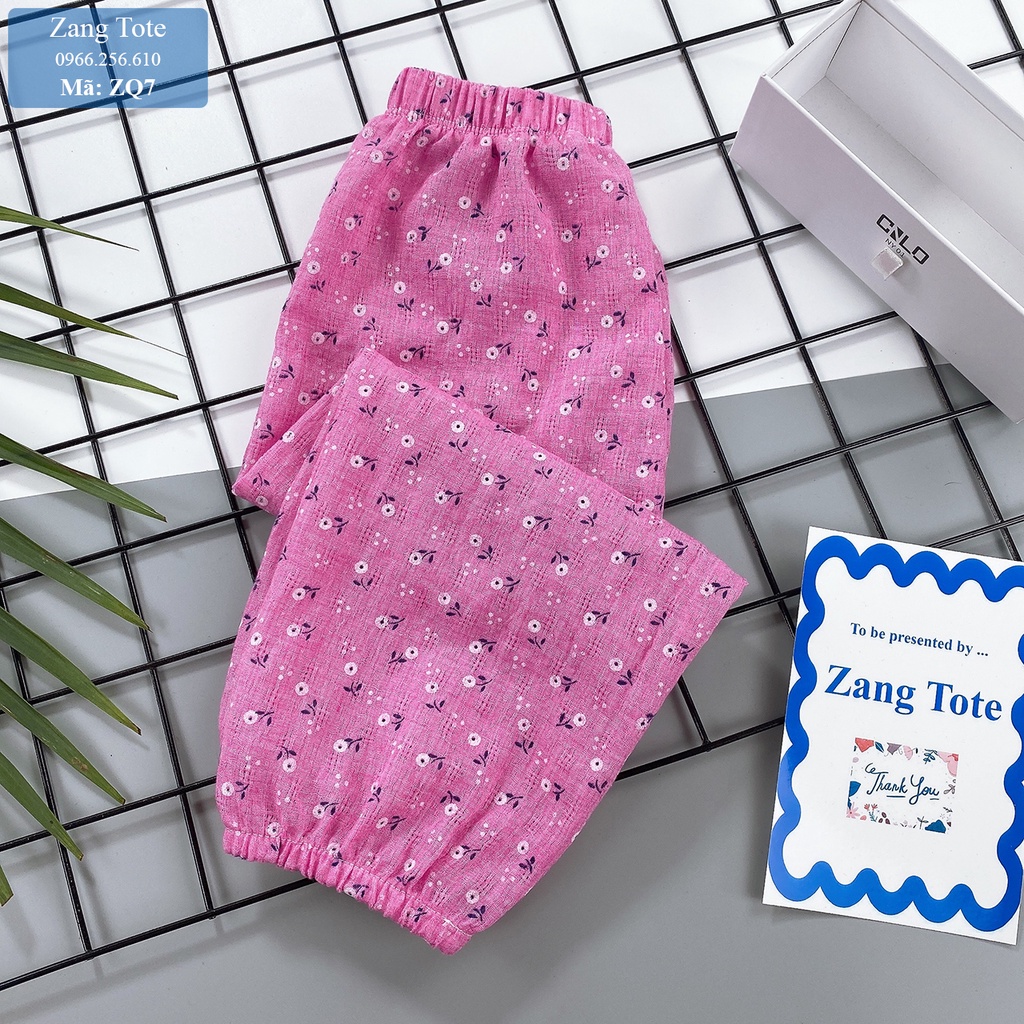 ZQ7 - Quần hoa Alibaba cho bé gái chất boil Hàn cao cấp cực xinh đáng yêu - Zang Tote
