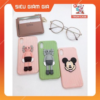 {XA} Ốp Lưng ốp Vali in Mickey Và KAWS hình nổi full dòng IP 6,6/6P,7,8/7,8P/X,XS/XSMAXPRO - Ốp iphone
