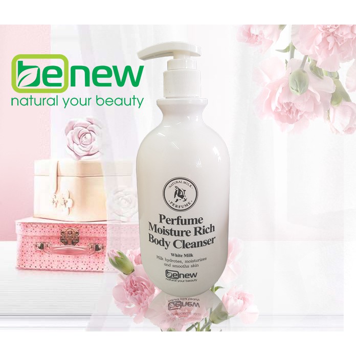 [FSS22Feb hoàn 20% xu] Sữa tắm nước hoa trắng da Hàn Quốc- PERFUME MOISTURE RICH BODY CLEANSER WHITE MILK