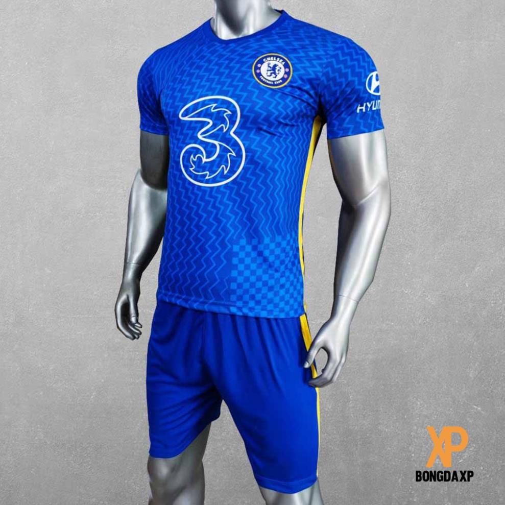 Quần áo bóng đá đồ đá banh CLB Chelsea Xanh Mới Vải thun lạnh cao cấp ⚡