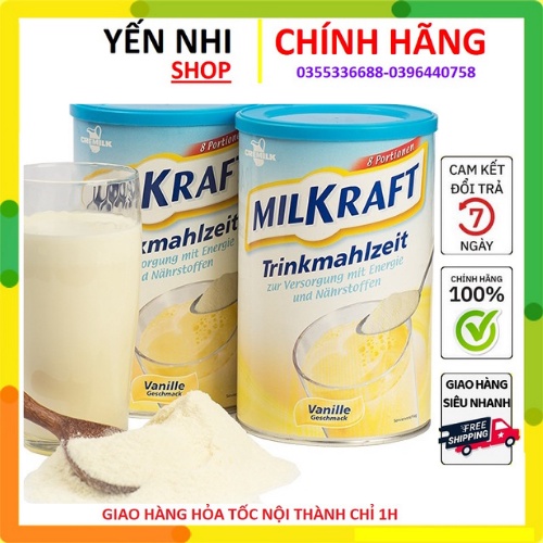 Sữa bột MILKRAFT hàng nội địa Đức lon 480g date 2023
