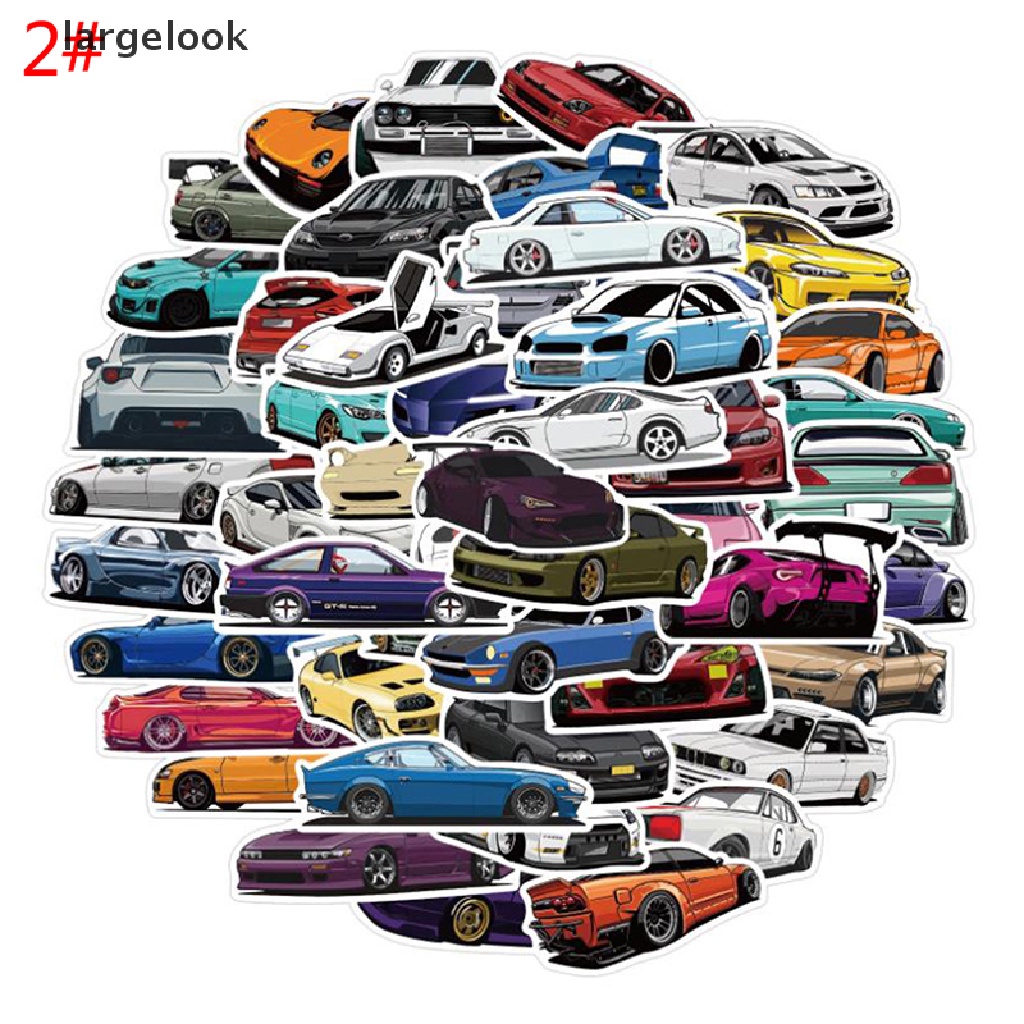 50 miếng dán hình graffiti trang trí cho xe hơi / ván trượt / guitar