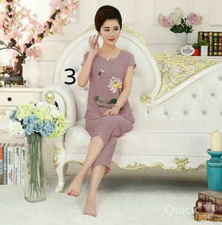 Freeship 99k TQ_Bộ đũi in hoa sen