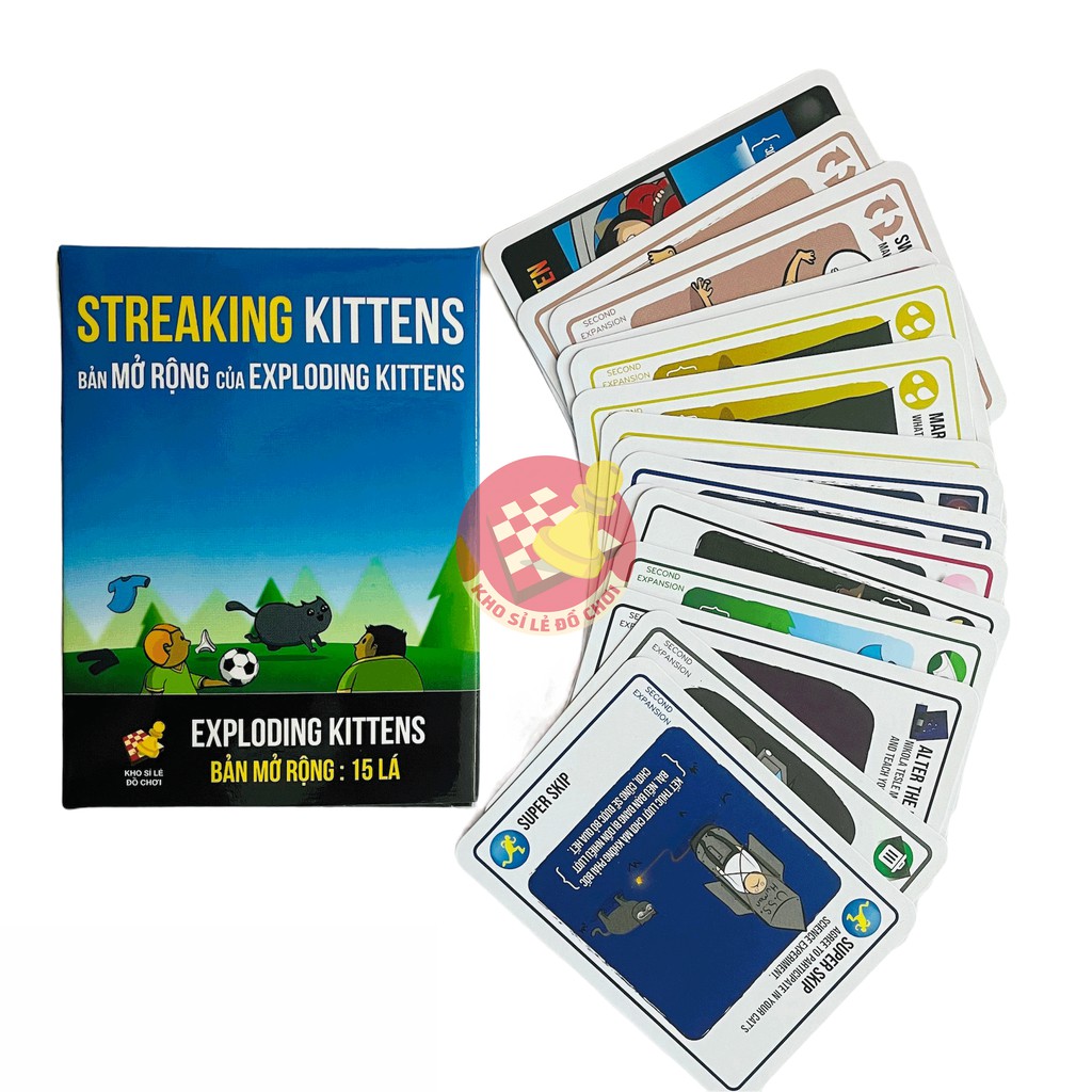 Combo Mèo Nổ - 5 Bản Mèo Nổ Mở Rộng (Tiếng Việt) - Boardgame Exploding Kittens