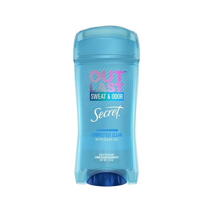 Lăn khử mùi 48H Secret Out Last Thơm Mịn Khô Thoáng Sweat &amp; Odor Protecting Powder Clear Gel 73g